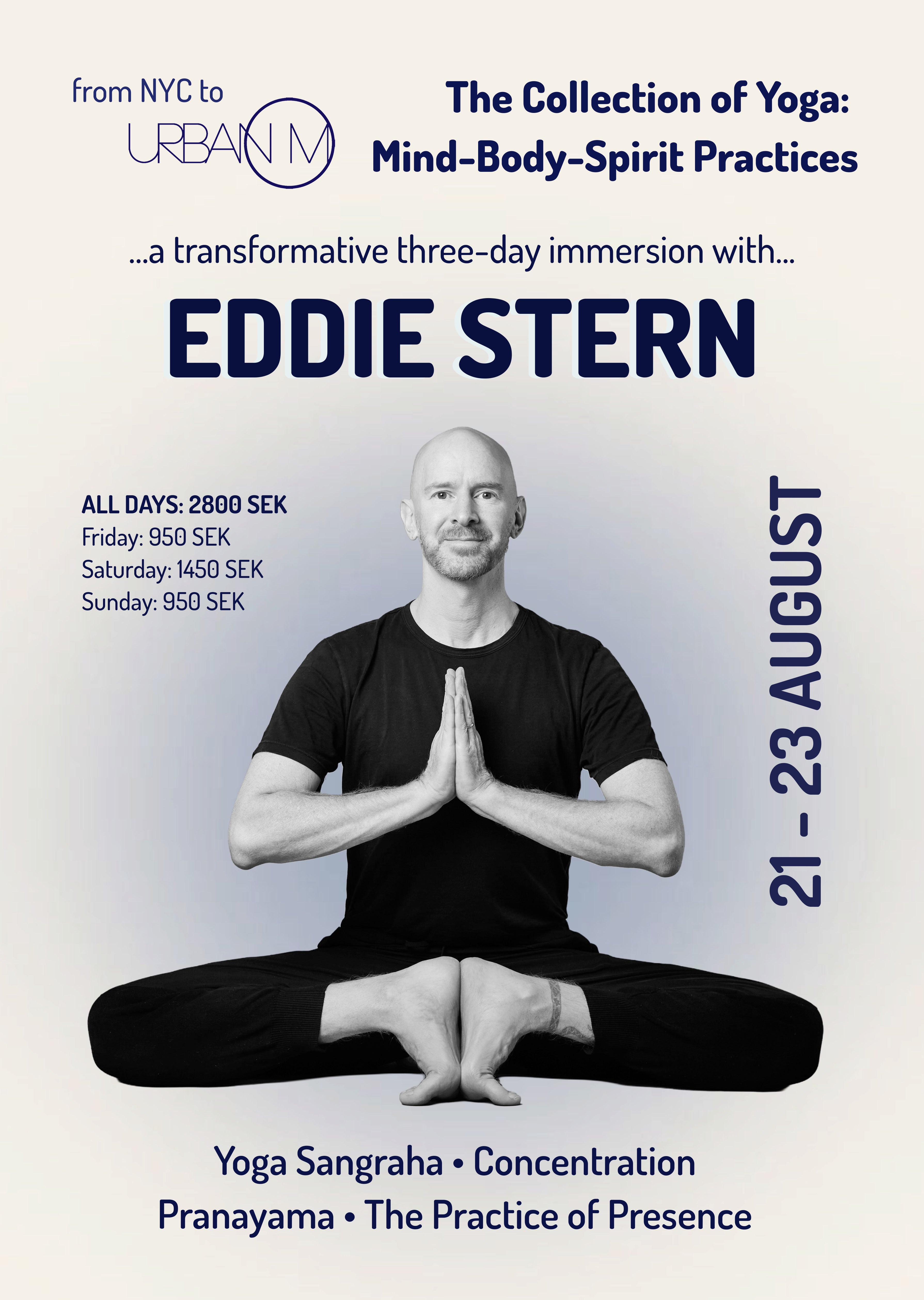 Weekend Workshop with Eddie Stern